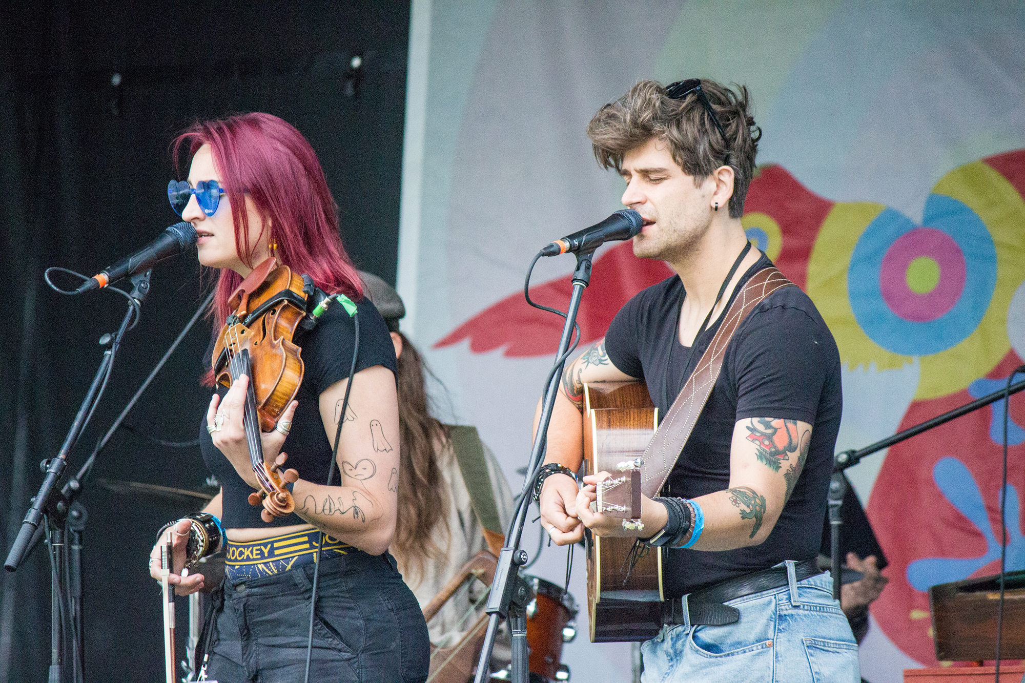 Montreal-based Redfox performs on stage.