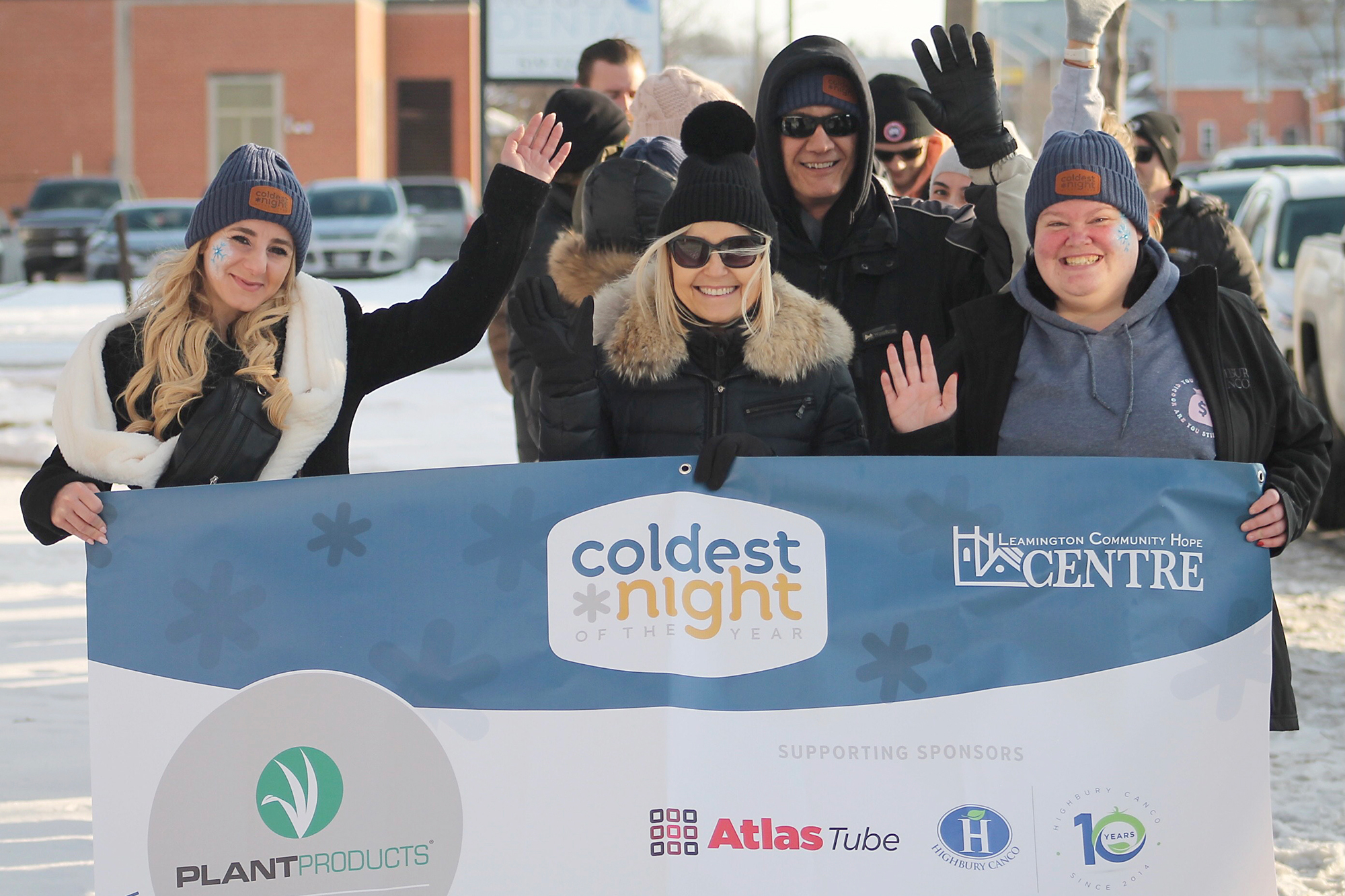 228 strong made their way down Erie Street to begin the Coldest Night of the Year charity walk.