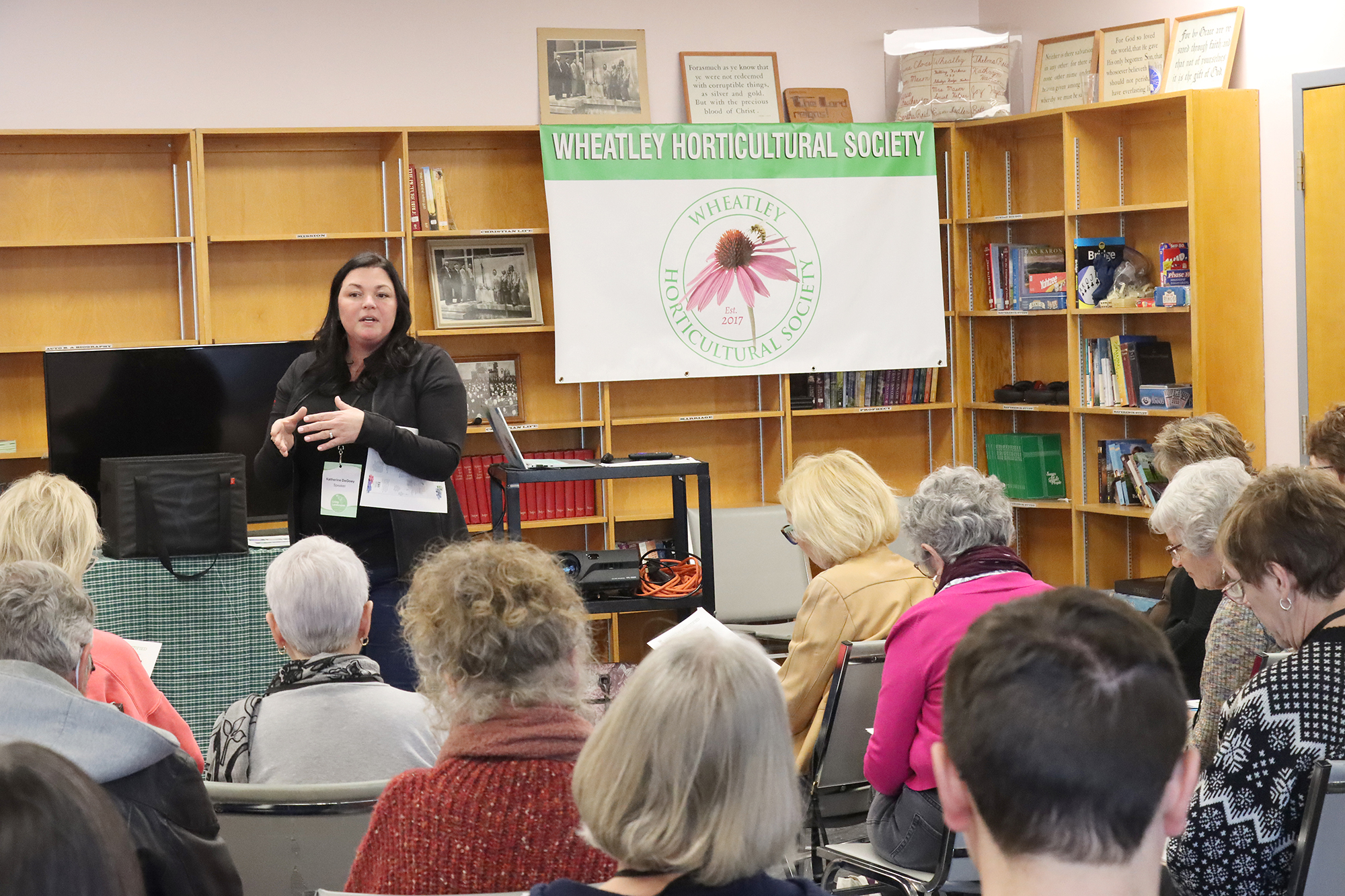 Katherine DeGoey of Peanut Centre Nursery speaks on pruning and the demystification of hydrangeas during her session at the Wheatley Horticultural Society’s Living Landscapes Symposium.