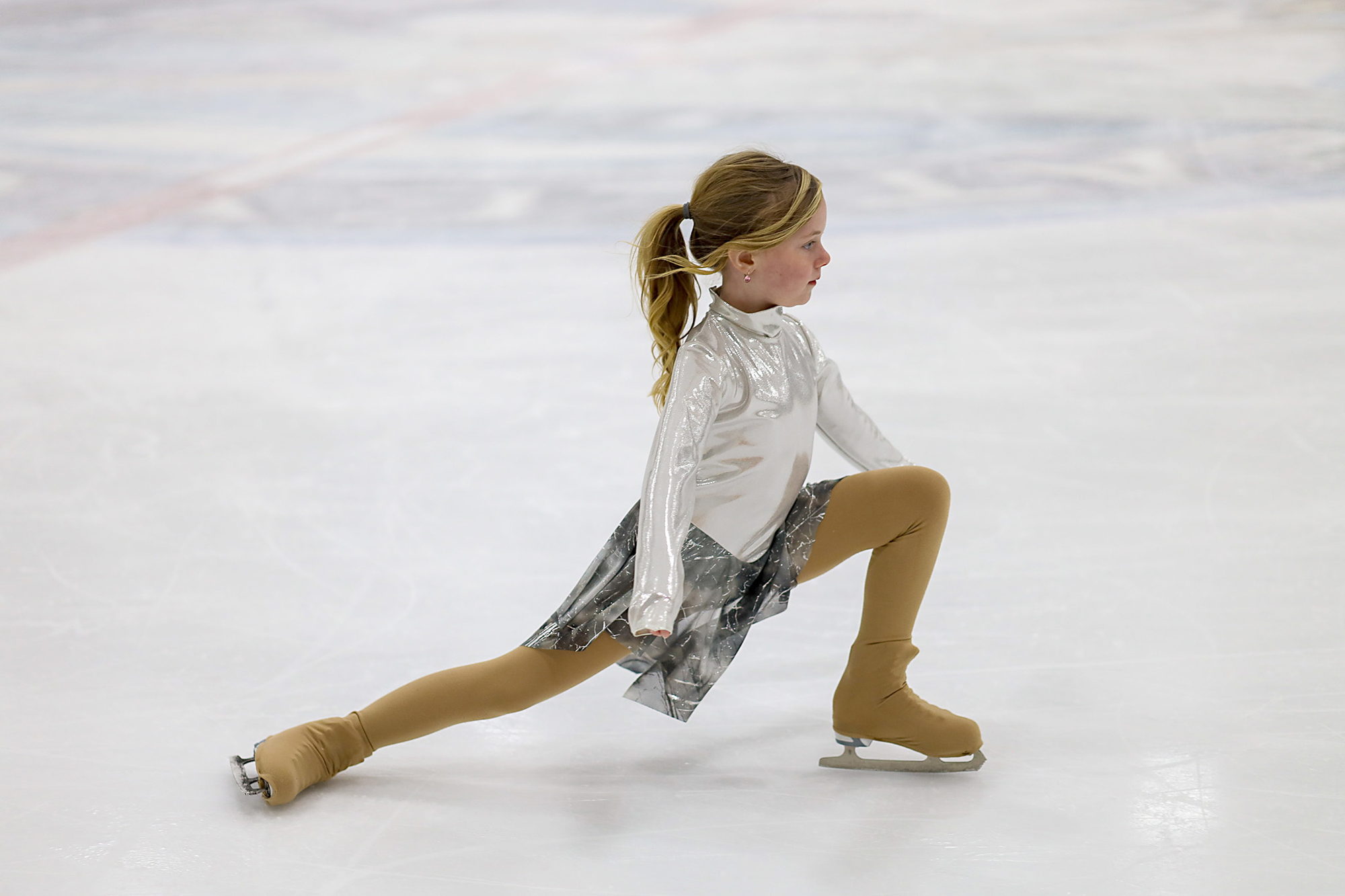 Brooklyn Wright performs a Star solo on ice at the Skate Wheatley Sweetheart Showcase.