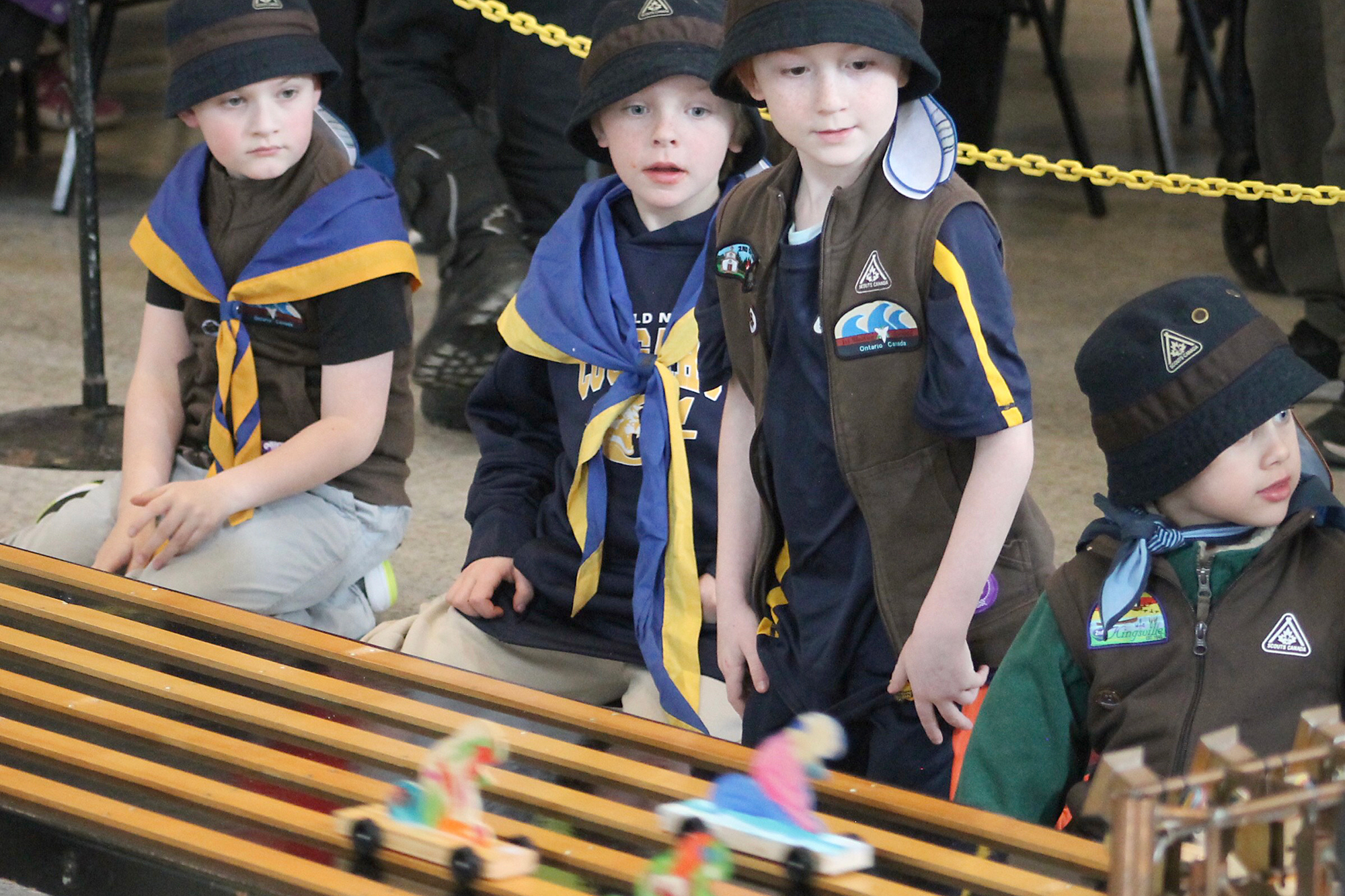 Eyes were glued to the track as the racing competition heated up.