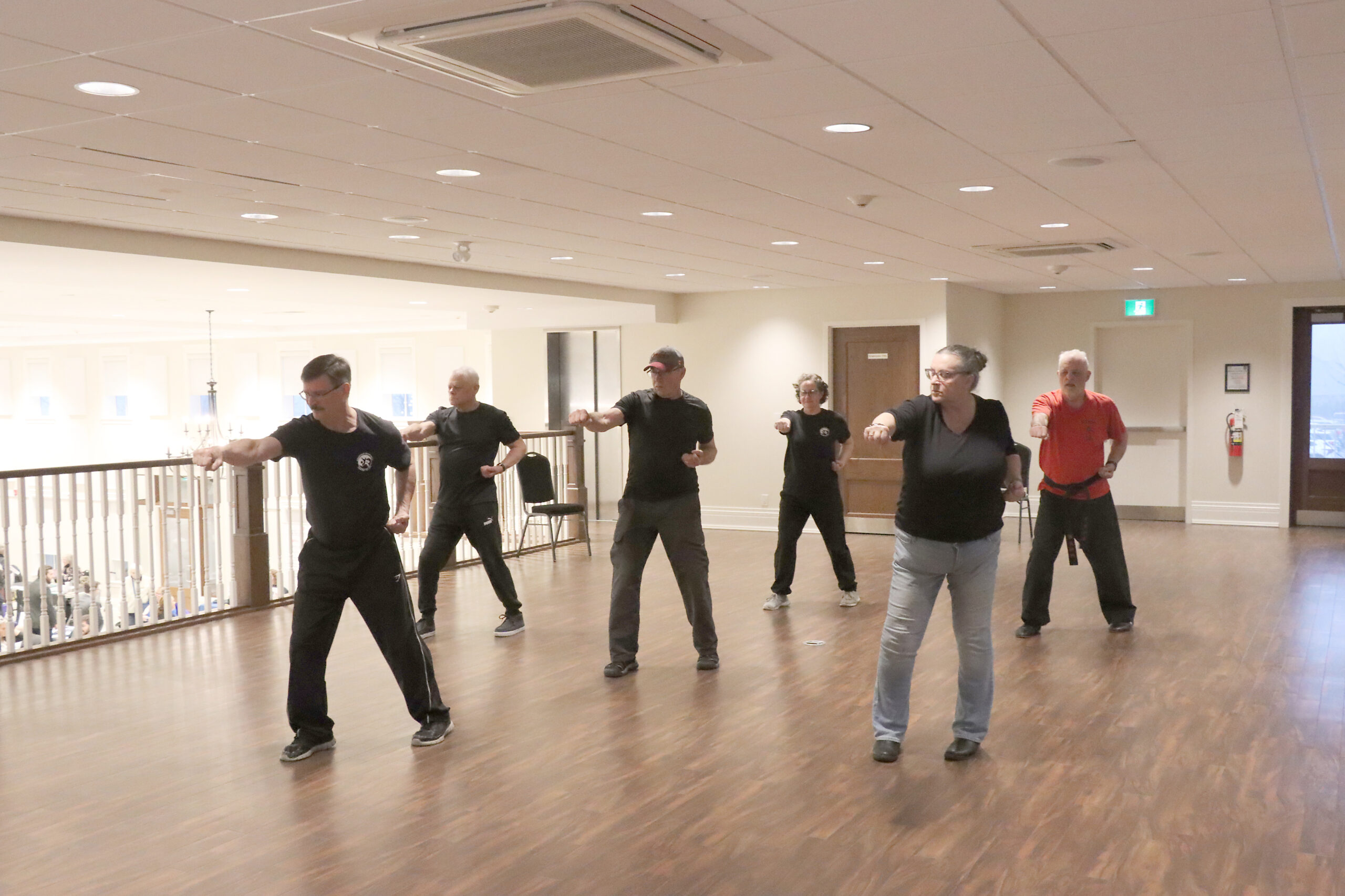 A martial arts demonstration upstairs at the Grovedale during last week’s Seniors Expo.