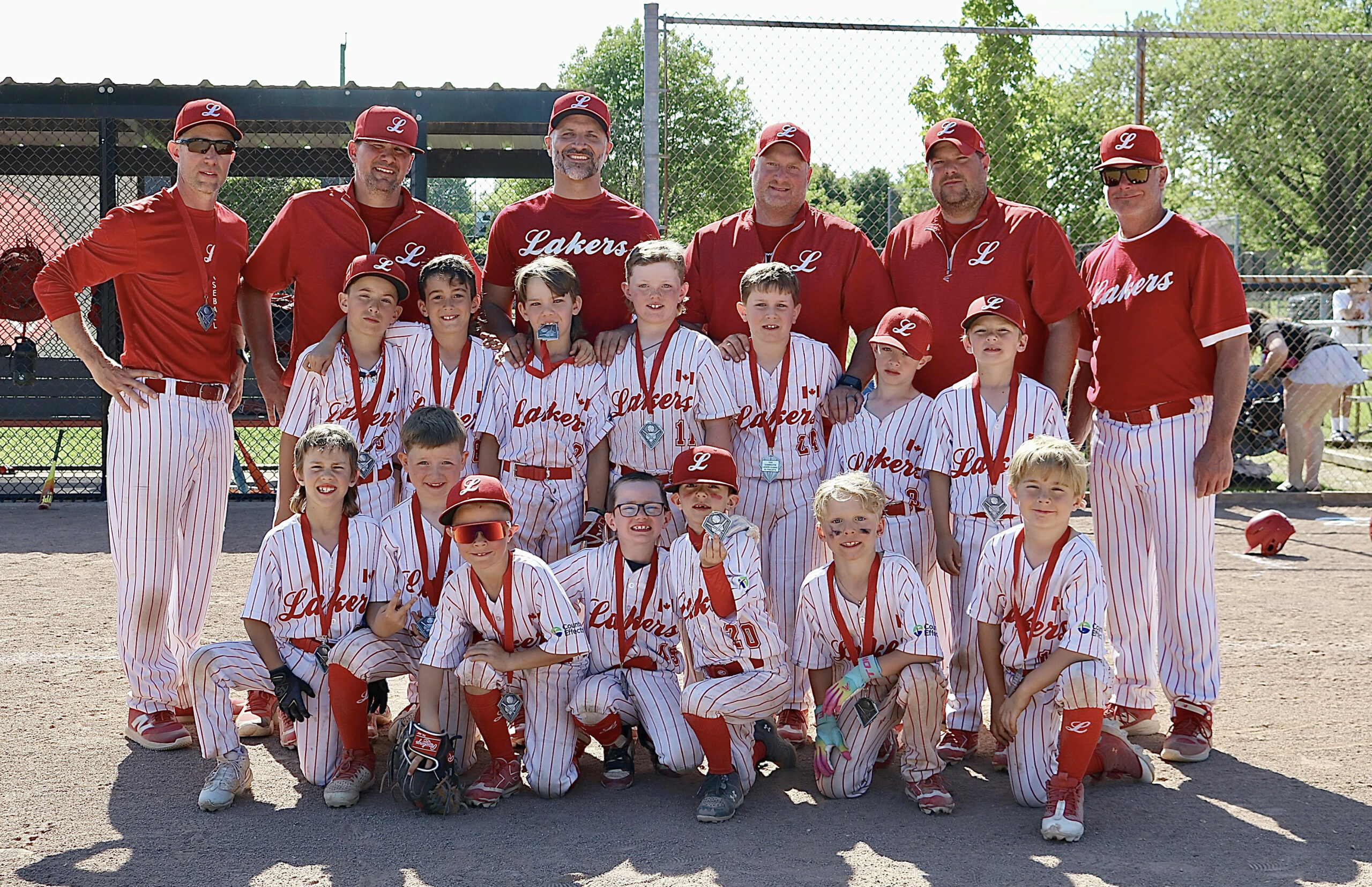 Leamington Lakers 8U team, back row, from left, are coaches Steve O’Neil, Paul Gossmann, Marlo Lazdins, Len Janzen, Jason Hillier and Thomas Grubb. Middle row: Liam Lazdins, Eric Dutot, Maverick Gossmann, Drew Jones, Everett Hillier, Antoine Georges, Colt Janzen. In front: Liam Hutchinson, Calvin Wright, Nash O’Neil, Gannon Grubb, Teddy Cobby, Lendyn Bruni, Noah Krahn. Photo submitted