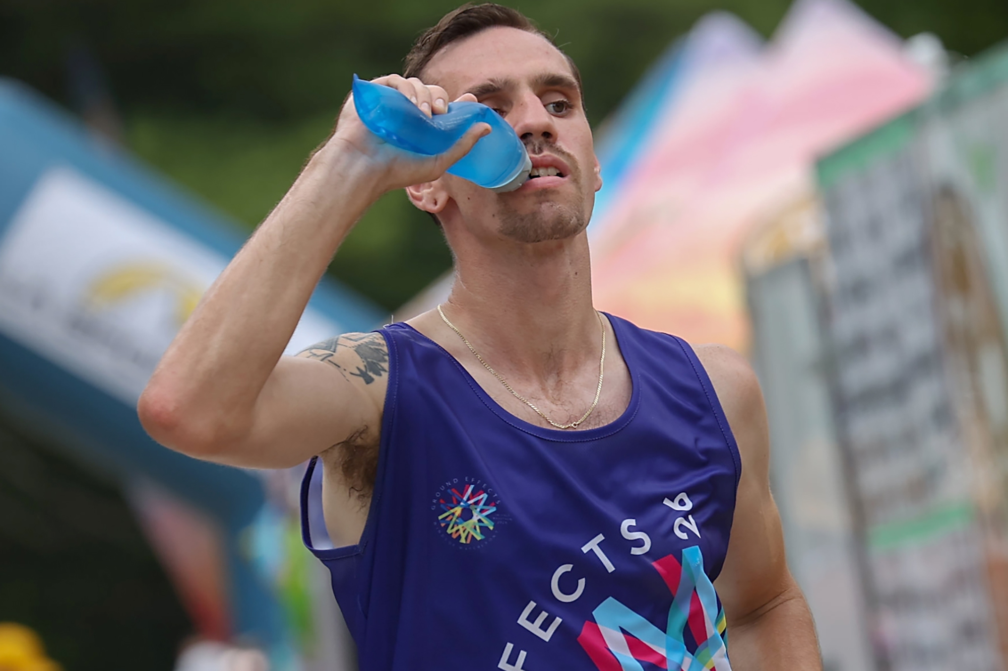 Leamington runner Chas Allison competes during the Tally in the Valley 100-mile ultra marathon in Dundas, Ontario.