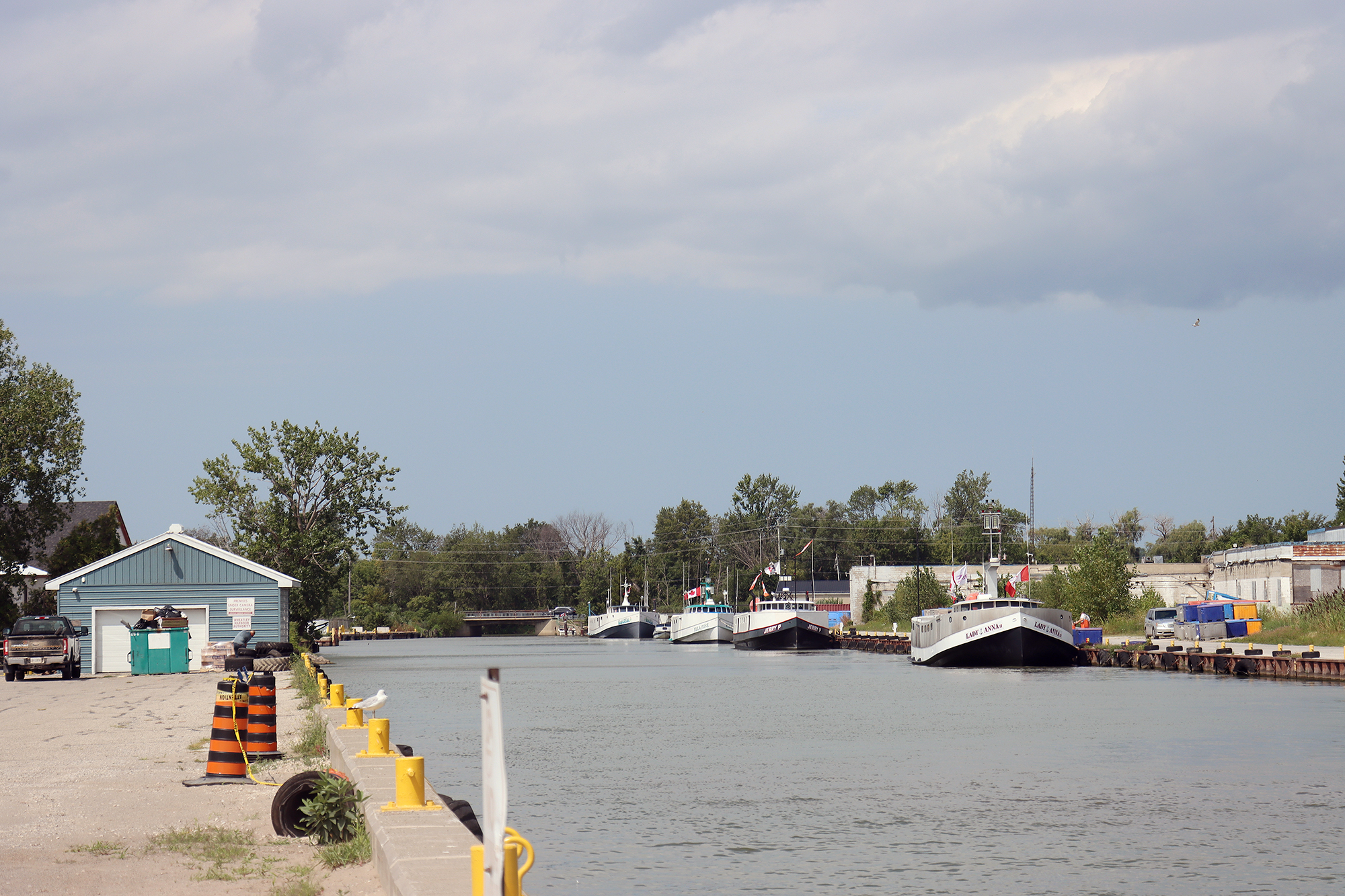 Wheatley Harbour, the proposed site of a truck ferry connection between Wheatley and Cleveland.