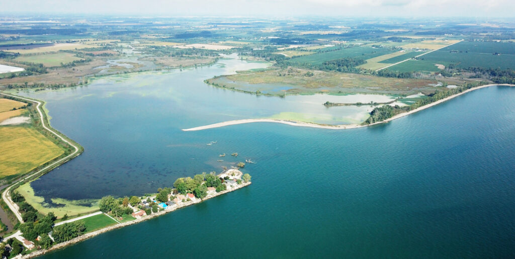 An aerial photo of the Hillman Marsh breach from September, 2025.
Photo courtesy of Wayne King