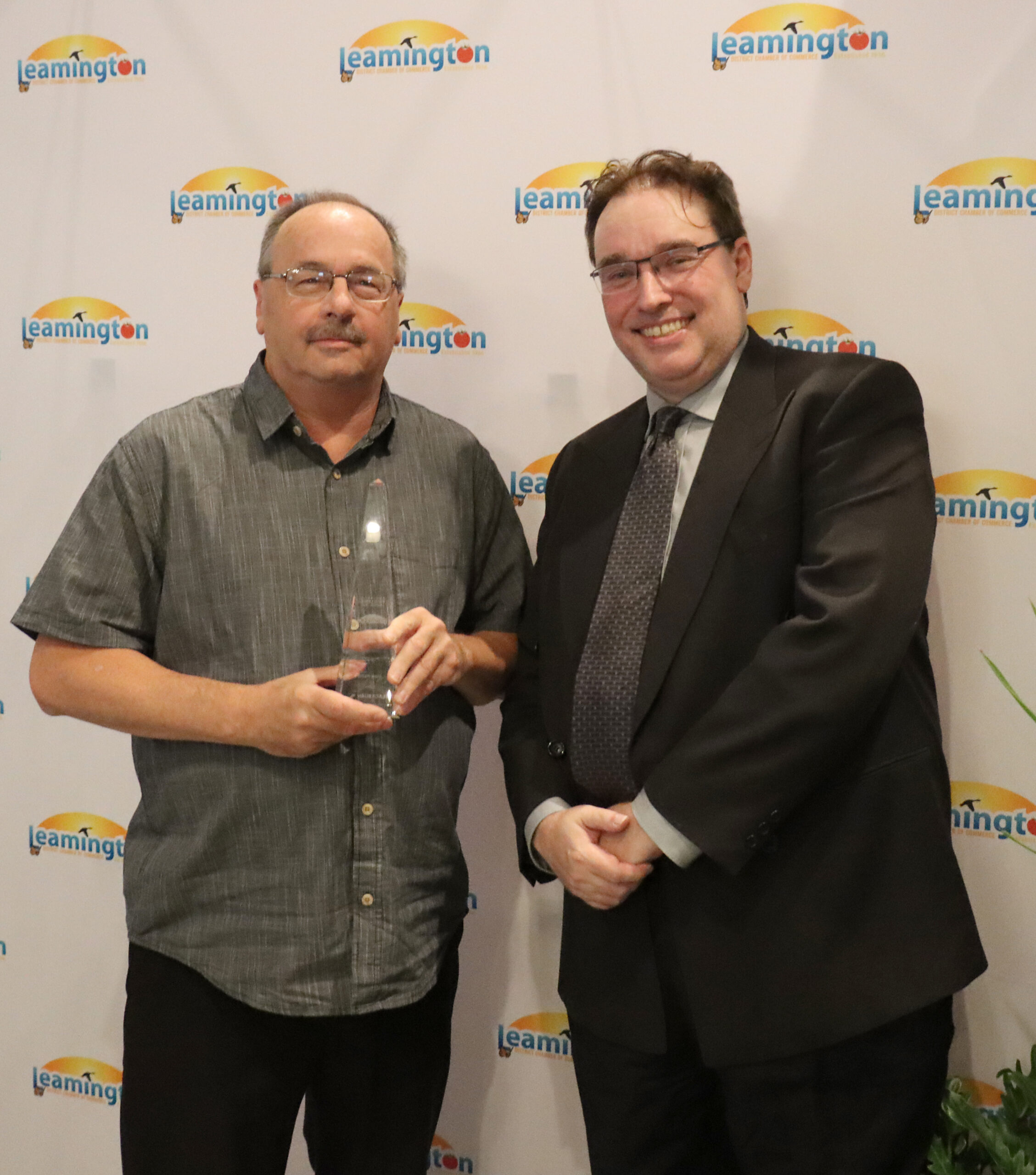 Mark Ribble wins the Alf Bennie award at the 2026 Leamington Chamber Business Excellence Awards ceremony