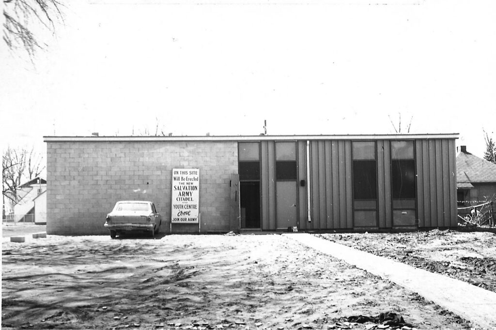 The new Setterington Street location nearing completion in 1971.
Photo courtesy of Salvation Army Leamington