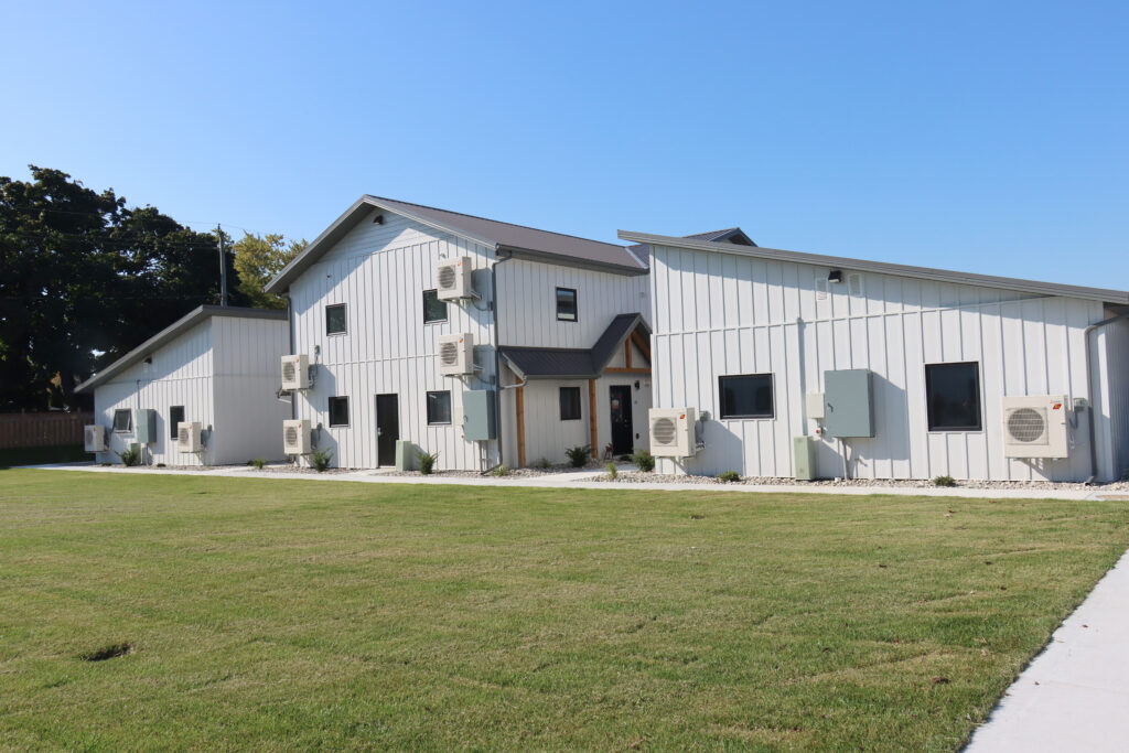 The new units from the outside at The Bridge View Homes property.